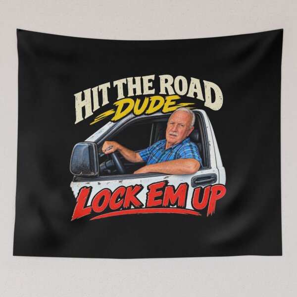 Item preview, Hit The Road Dude Lock Em' Up designed and sold by kawaiibloomshop.