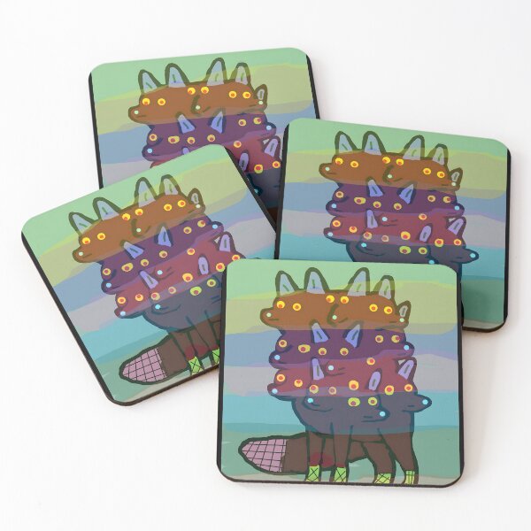 Item preview, Colorful Layered Creature with Multiple Heads designed and sold by elijbclaude.