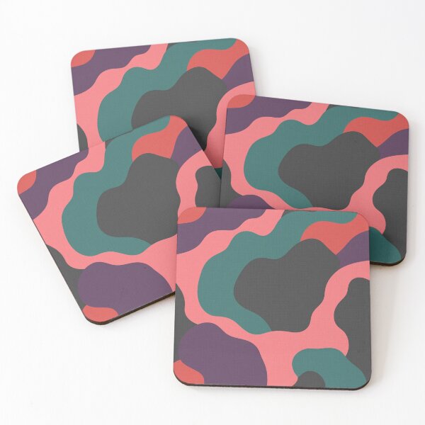 Item preview, Abstract wavy flowing shapes pattern designed and sold by DuliDoodles.