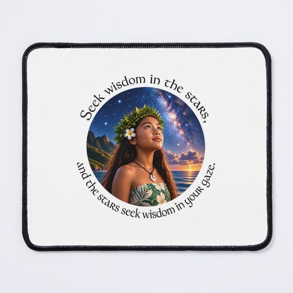 Item preview, Polynesian Wisdom Proverb - Seek wisdom in the stars | Pacific Art designed and sold by ShakaLife.org.