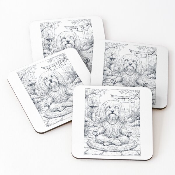 Item preview, Vintage Maltese Yoga Poses Funny Meditation Dog Mom Lover designed and sold by dian-rody-crest.