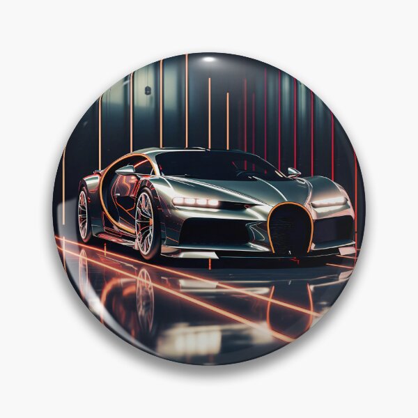 Aperçu de l'œuvre Hypercar futuriste dans Neon Studio Reflections créée et vendue par RevUpDesign.