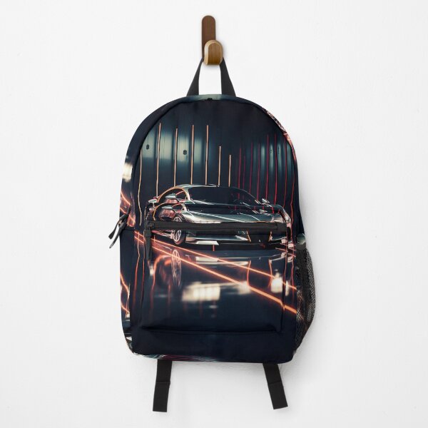 Item preview, Futuristic Hypercar in Neon Studio Reflections designed and sold by RevUpDesign.