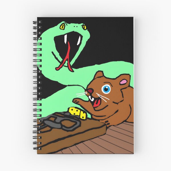 Item preview, Playful Hamster versus Giant Snake Illustration designed and sold by elijbclaude.