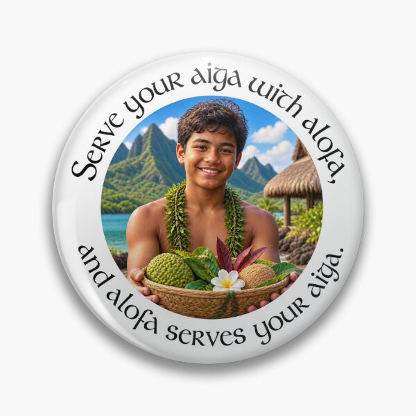 Item preview, Samoa Family Chiasmus Proverb - Serve your aiga with alofa | Island Wisdom Art designed and sold by ShakaLife.org.