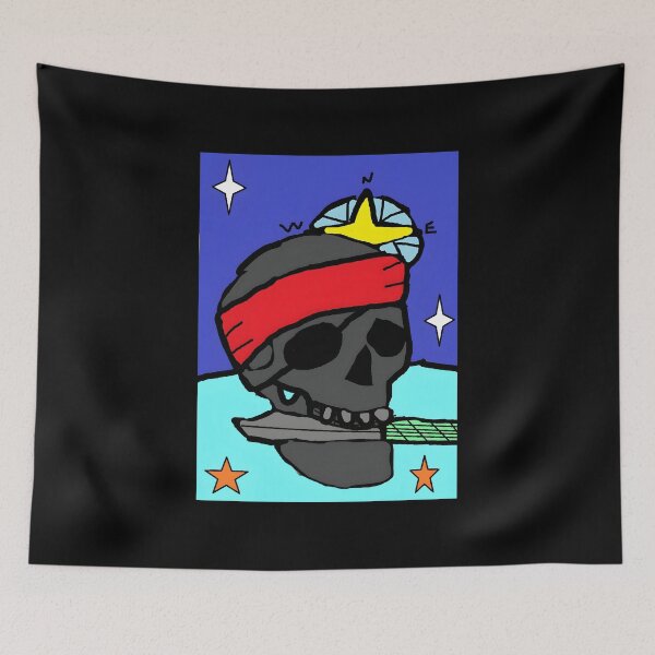Item preview, Bold Skull with a Red Bandana and Compass designed and sold by elijbclaude.
