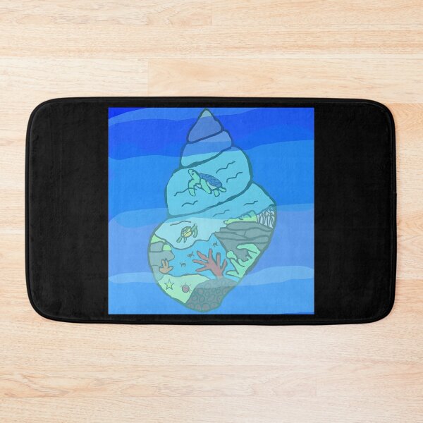 Item preview, Underwater Sea Shell Design with Turtles designed and sold by elijbclaude.