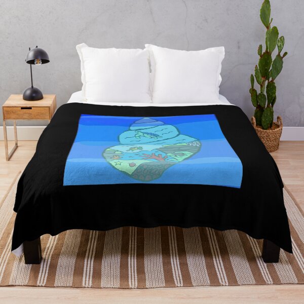 Item preview, Underwater Sea Shell Design with Turtles designed and sold by elijbclaude.