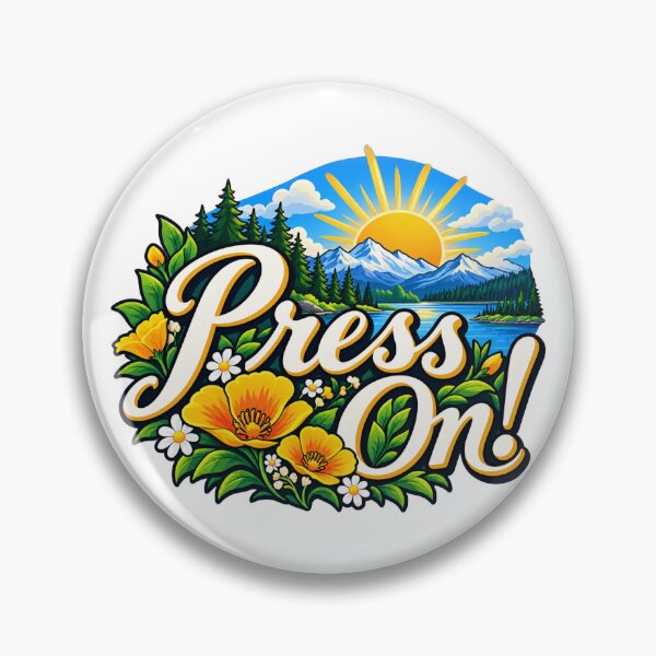 Item preview, Press On! - Persistence & Determination Motivational Art designed and sold by Myra365Art.