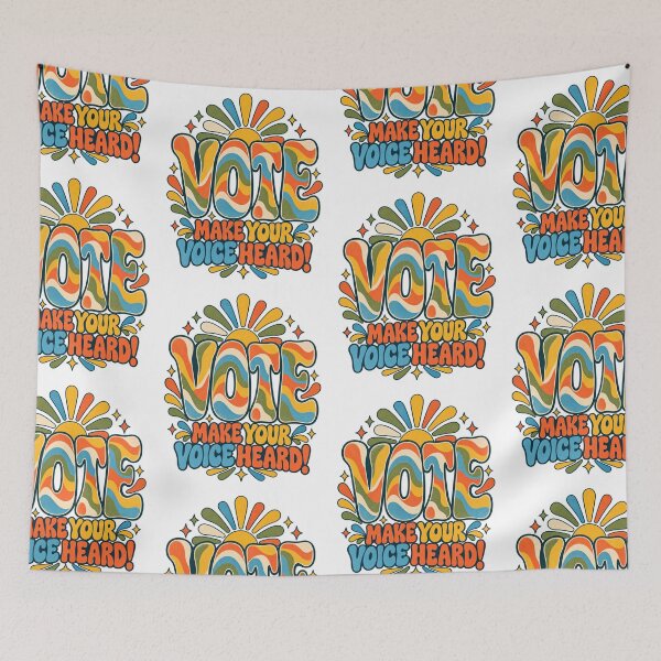 Item preview, Vote Make Your Voice Heard Retro Voting Design, Election Day designed and sold by EmmaSchaffer1.