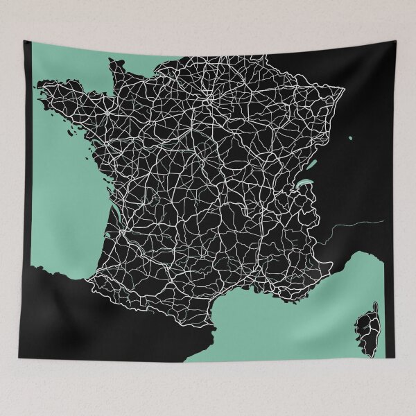 Item preview, France Map Europe Travel Souvenir designed and sold by MapsByLeo.