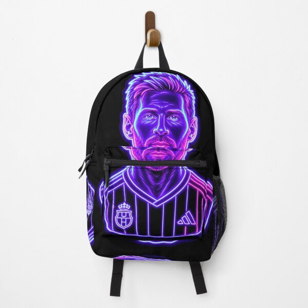 Item preview, Neon Lionel Messi Electric Purple Football Legend designed and sold by ExploreAura Studio.