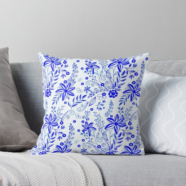 Item preview, Blue Flower Doodles designed and sold by ViaARTfactory.