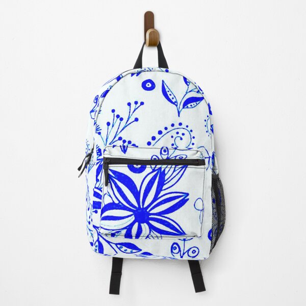 Item preview, Blue Flower Doodles designed and sold by ViaARTfactory.