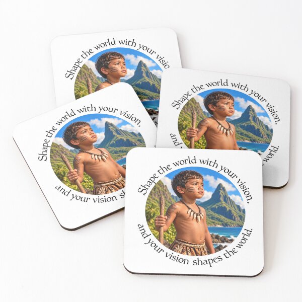 Item preview, Polynesian Empowerment Proverb - Shape the world with your vision | Pacific Art designed and sold by ShakaLife.org.
