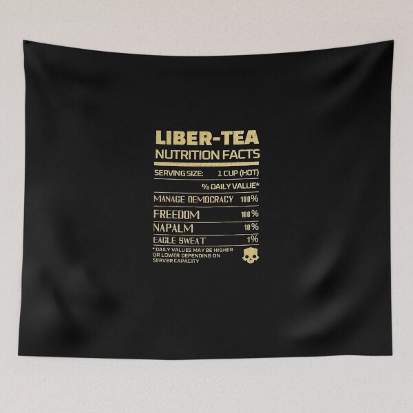 Item preview, Liber Tea Nutrition Facts Democracy Parody designed and sold by Jadesrkus4.