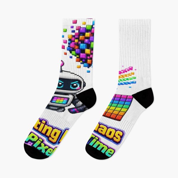 Item preview, Sorting My Chaos One Pixel At A Time Cute Robot Pixel Art T-Shirt designed and sold by Sushikidsntoddlers.