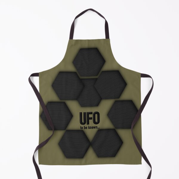 Item preview, Minimalist UFO Geometric Hexagon Sci Fi Art designed and sold by NB-Artmagic.