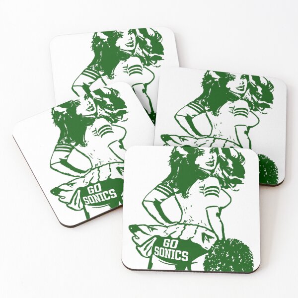 Item preview, Retro Supersonics Basketball Cheerleader designed and sold by BrandyMor.