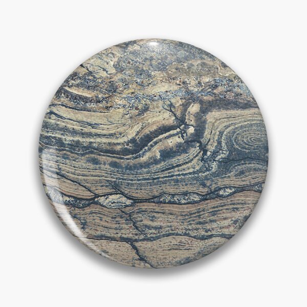 Item preview, Blue-Grey Layered Stone Abstract - Tectonic Memory designed and sold by Atlas-of-Worlds.