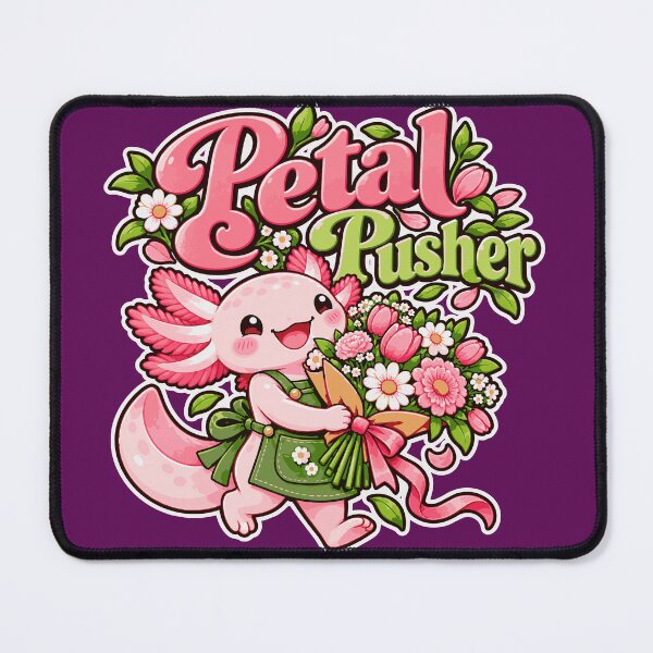 Item preview, Petal Pusher – Cute Axolotl Florist Flower Design designed and sold by HH Design House.