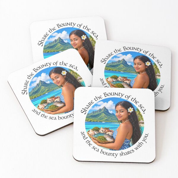 Item preview, Polynesian Abundance Proverb - Share the bounty of the sea | Pacific Art designed and sold by ShakaLife.org.