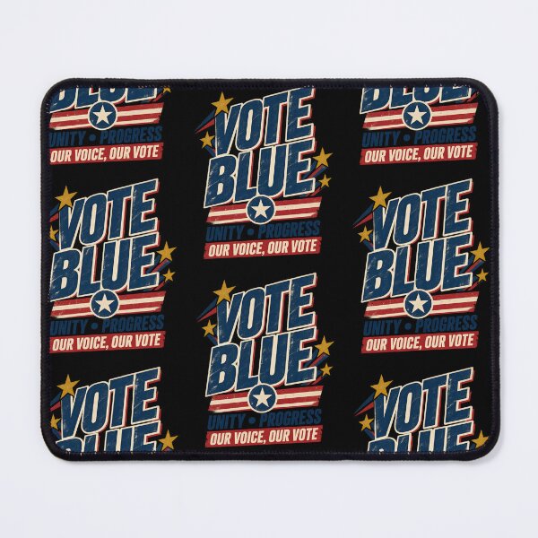 Item preview, Vote Blue Unity Progress Retro Election Day Patriotic Art designed and sold by EmmaSchaffer1.