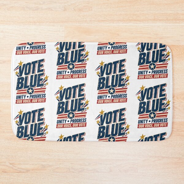 Item preview, Vote Blue Unity Progress Retro Election Day Patriotic Art designed and sold by EmmaSchaffer1.