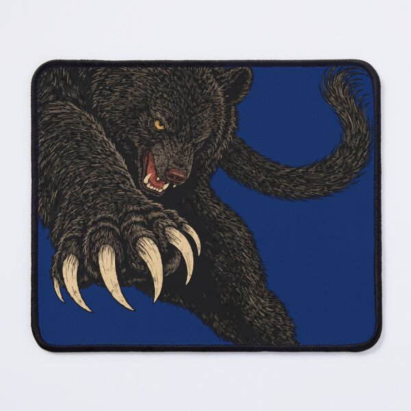Item preview, Striking Black Bear Woodblock Print Style Tee designed and sold by WAVE-JP.