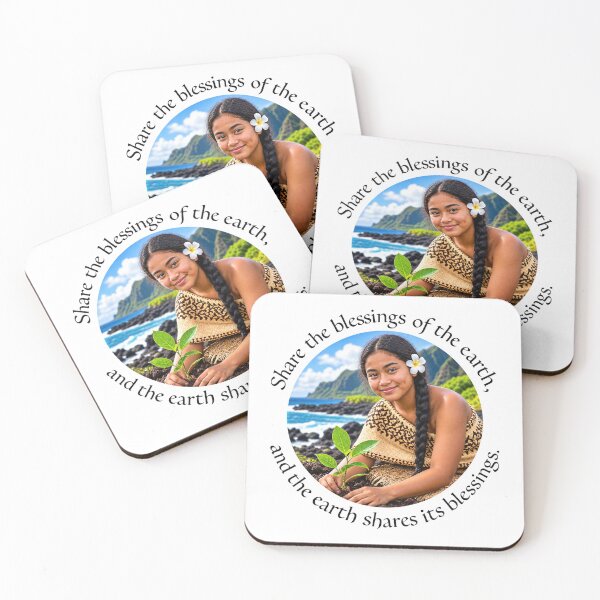 Item preview, Samoa Nature Proverb - Share the blessings of the earth | Pacific Art designed and sold by ShakaLife.org.