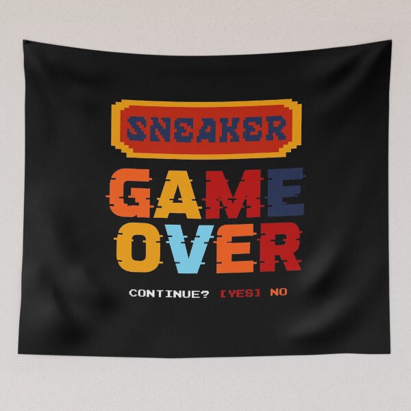 Item preview, Sneaker Game Over Retro Gaming Typography designed and sold by InOtterNew.