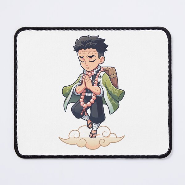 Item preview, Demon Slayer Gyomei Stone Hashira Chibi Anime Warrior Art designed and sold by Rupesh-Art26.