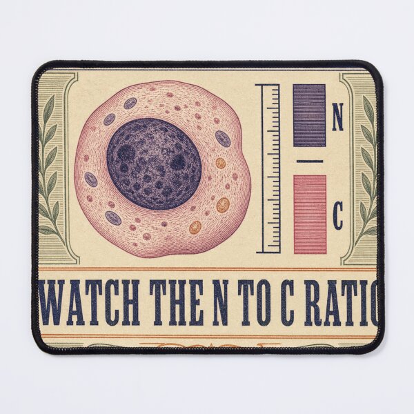 Item preview, Watch The N To C Ratio Cytology Nucleus Label designed and sold by BoosterShop.