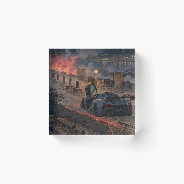 Item preview, Fireworks Riverbed Night designed and sold by WAVE-JP.