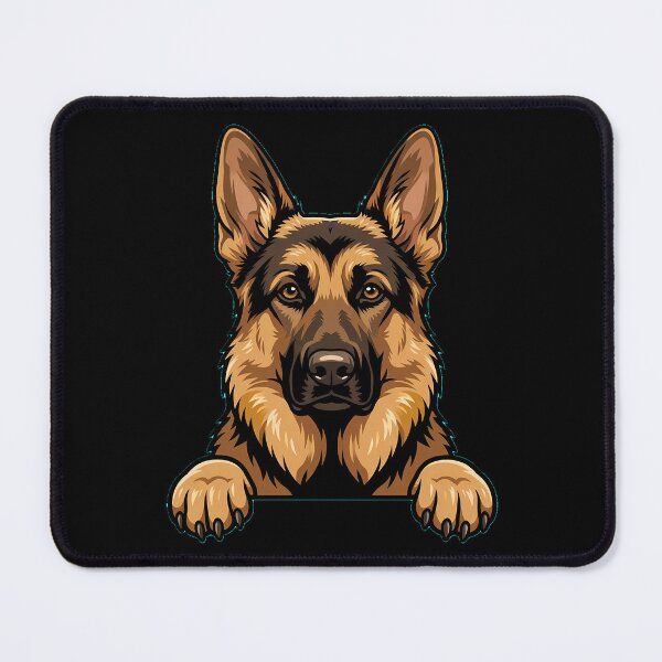 Item preview, Peeking German Shepherd dog designed and sold by dudelinart.