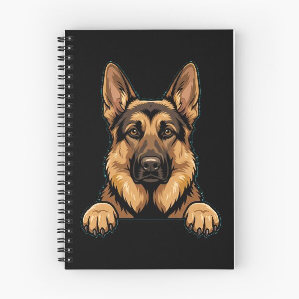 Item preview, Peeking German Shepherd dog designed and sold by dudelinart.