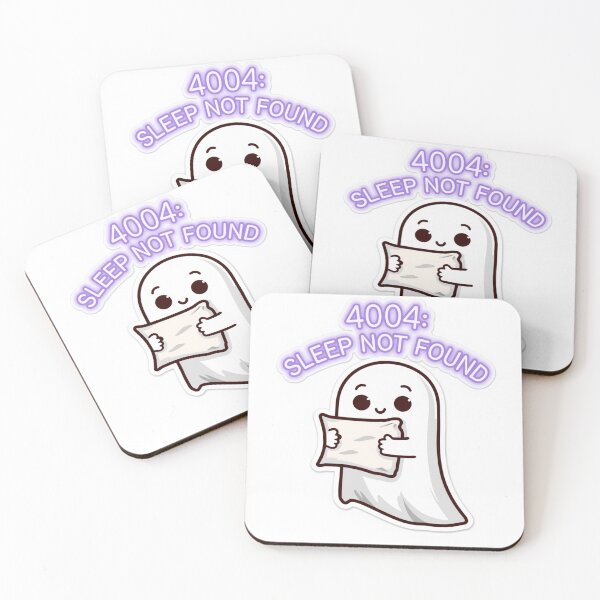 Item preview, Funny 4004 Sleep Not Found Coding Ghost Sticker designed and sold by Gulele7.