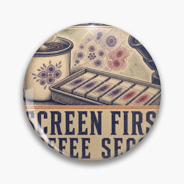 Item preview, Screen First Coffee Second Cytotechnologist Gift Label designed and sold by BoosterShop.