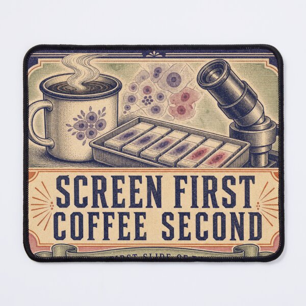 Item preview, Screen First Coffee Second Cytotechnologist Gift Label designed and sold by BoosterShop.