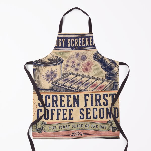 Item preview, Screen First Coffee Second Cytotechnologist Gift Label designed and sold by BoosterShop.