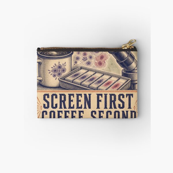 Item preview, Screen First Coffee Second Cytotechnologist Gift Label designed and sold by BoosterShop.