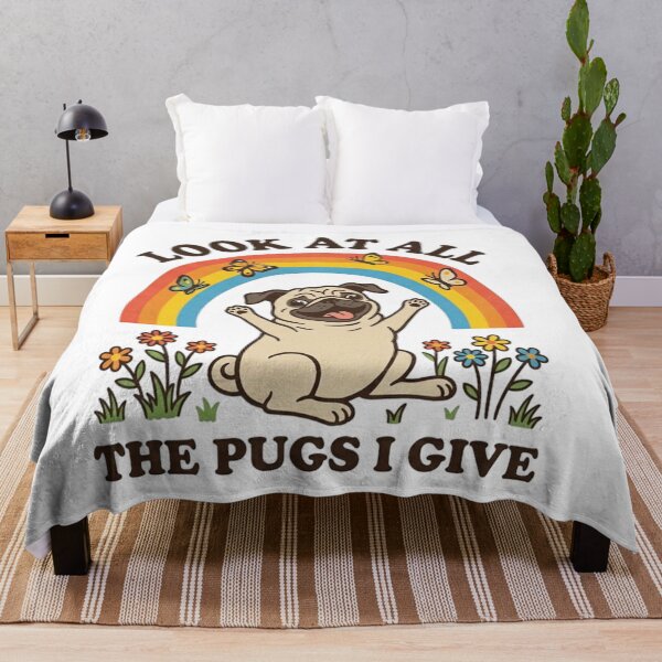 Item preview, Pugs, Dog lover, pet, carefree, funnyfits70, Humor, Funny, retro, vintages, funny quotes, animal humor, designed and sold by FunnyFits70.