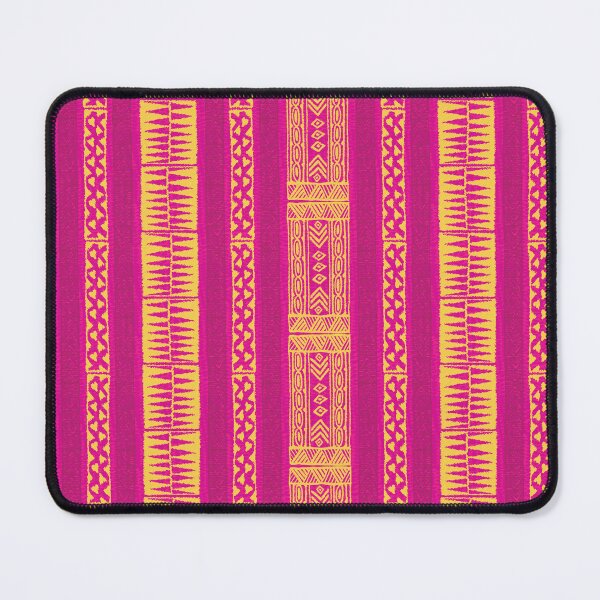 Item preview, Kapa cloth inspired IKAT rustic bold colorful boho hand-drawn geometric pattern designed and sold by Goddessart.
