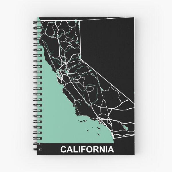 Item preview, California Map State CA United States  designed and sold by MapsByLeo.