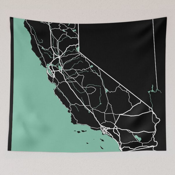 Item preview, California Map State CA United States  designed and sold by MapsByLeo.