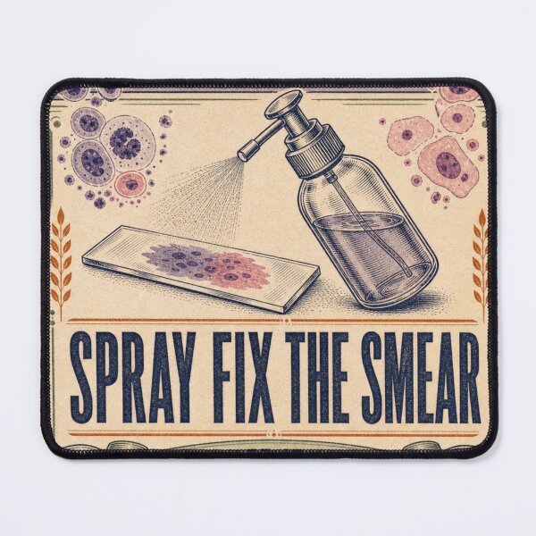 Item preview, Spray Fix The Smear Cytology Lab Fixative Label designed and sold by BoosterShop.