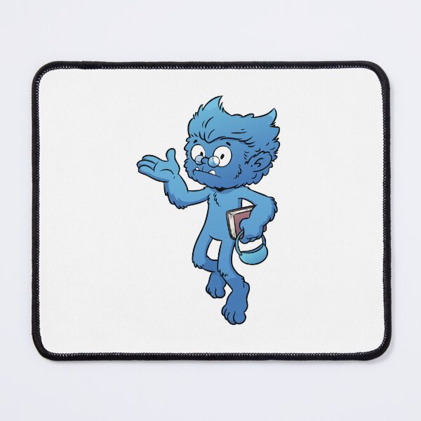 Item preview, Cute Blue Furry Beast Scholar Nerd Monster Comic Cartoon Art designed and sold by Rupesh-Art26.