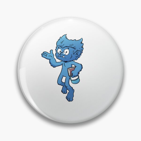 Item preview, Cute Blue Furry Beast Scholar Nerd Monster Comic Cartoon Art designed and sold by Rupesh-Art26.