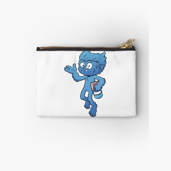 Item preview, Cute Blue Furry Beast Scholar Nerd Monster Comic Cartoon Art designed and sold by Rupesh-Art26.