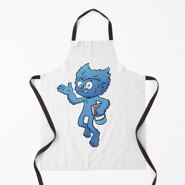 Item preview, Cute Blue Furry Beast Scholar Nerd Monster Comic Cartoon Art designed and sold by Rupesh-Art26.